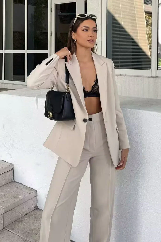 Office Chic Tailored Blazer - Image 7