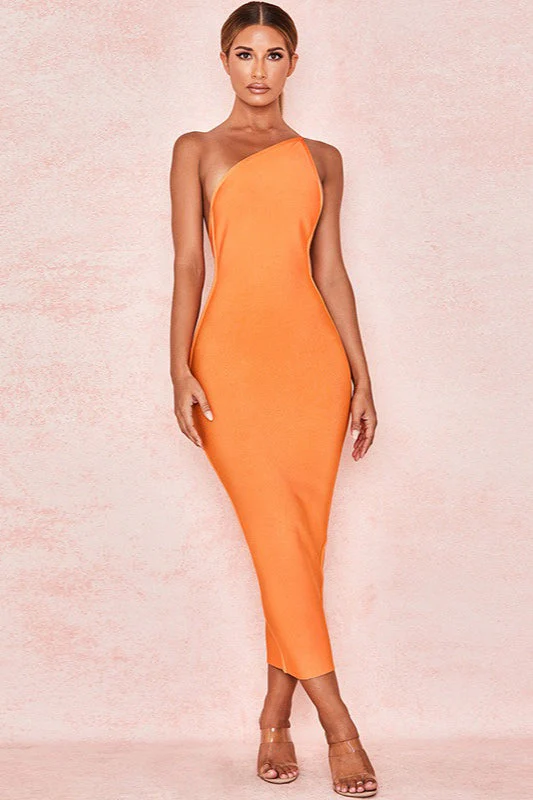 One Shoulder Backless Party Dress - Image 10