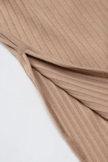One Shoulder Split Sweater Dress - Image 5