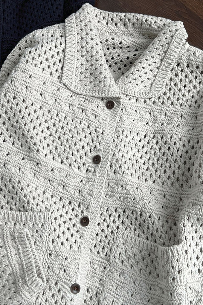 Openwork Knit Cardigan - Image 13