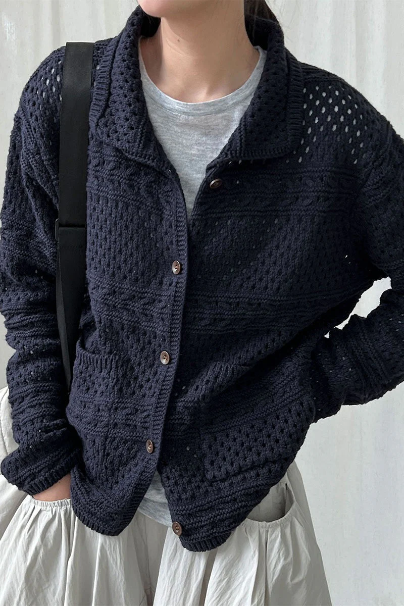 Openwork Knit Cardigan - Image 2
