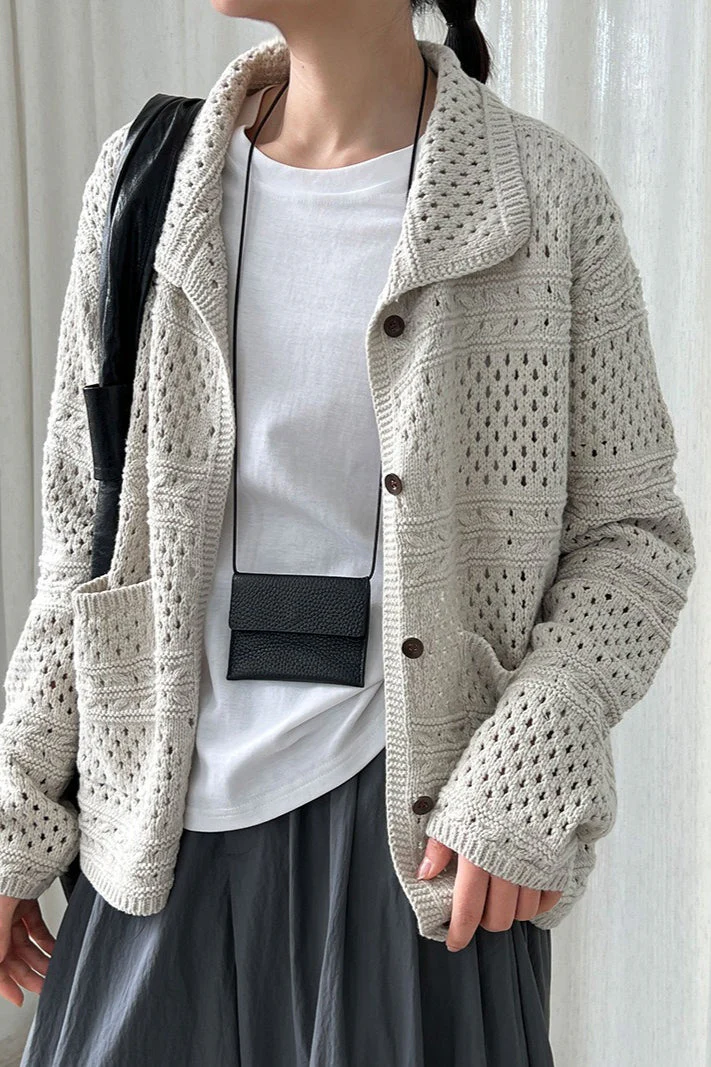 Openwork Knit Cardigan - Image 8