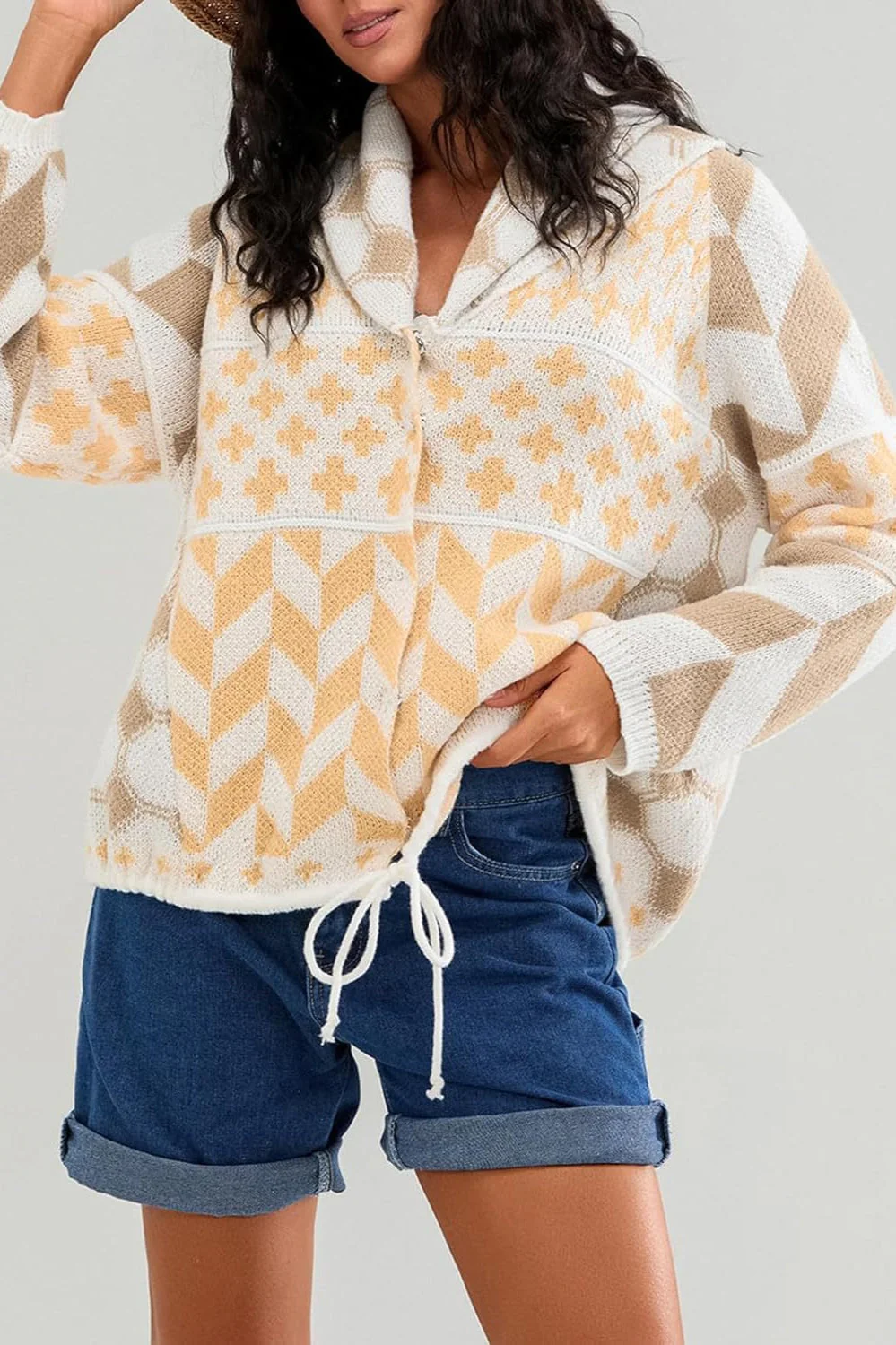 Oversized Soft Yarn Cardigan - Image 4