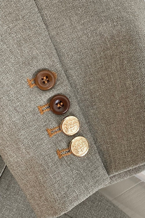 Oversized Speckled Lapel Blazer - Image 8