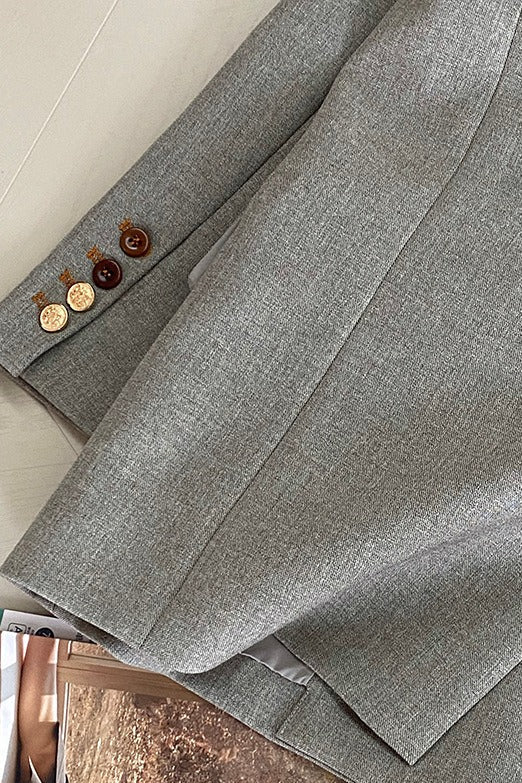 Oversized Speckled Lapel Blazer - Image 9