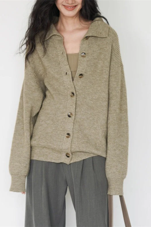 Oversized Turtleneck Cardigan - Image 3