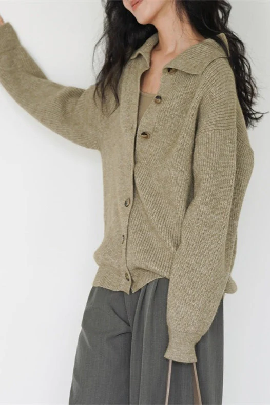 Oversized Turtleneck Cardigan - Image 4