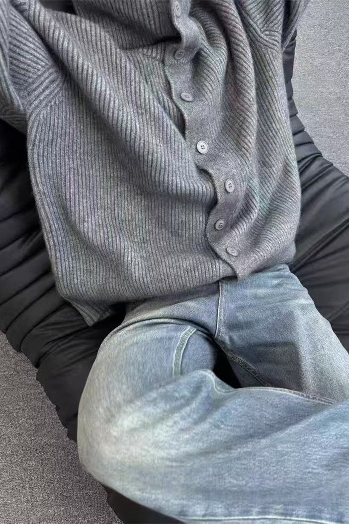 Oversized Turtleneck Cardigan - Image 7