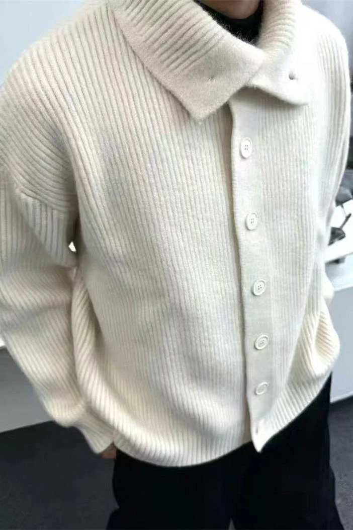 Oversized Turtleneck Cardigan - Image 9