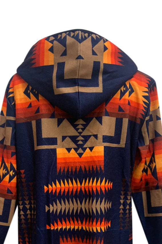 Pocket Printed Longline Coat - Image 5