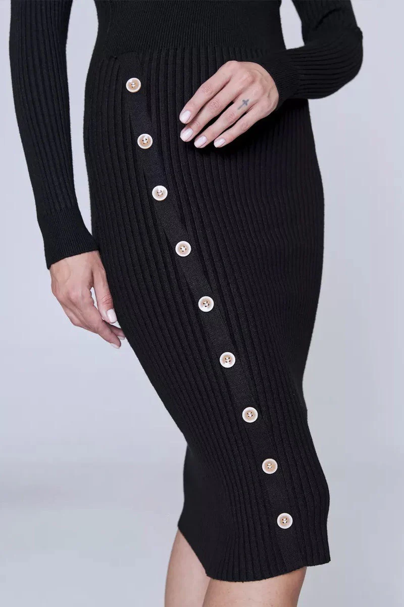 Polo Neck Bodycon Sweater Dress - Image 7