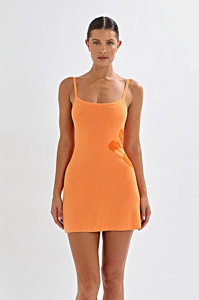Printed Backless Slim Waist Bodycon Sweater Dress - Image 13
