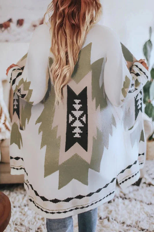 Printed Long Sleeve Wool Sweater - Image 2