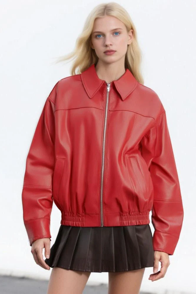 PU Leather Casual Lapel Jacket - Image 5