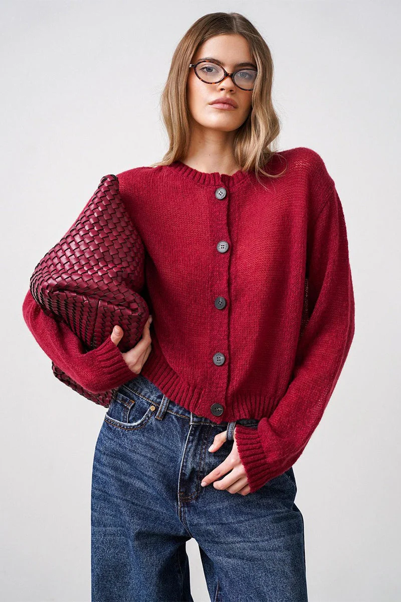 Relaxed Fit Knit Cardigan - Image 10