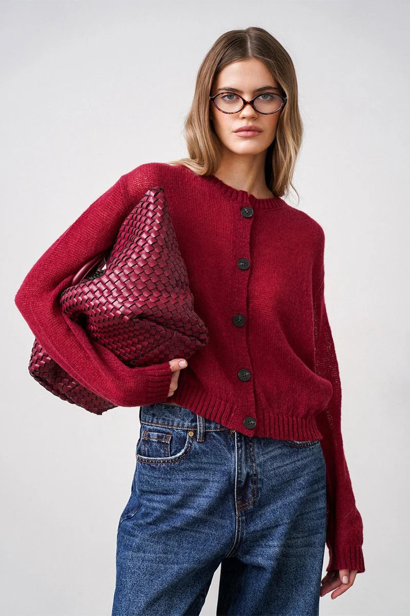 Relaxed Fit Knit Cardigan - Image 11