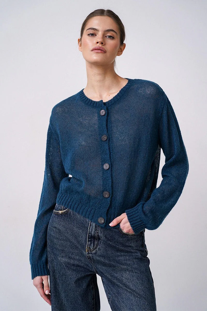 Relaxed Fit Knit Cardigan - Image 20