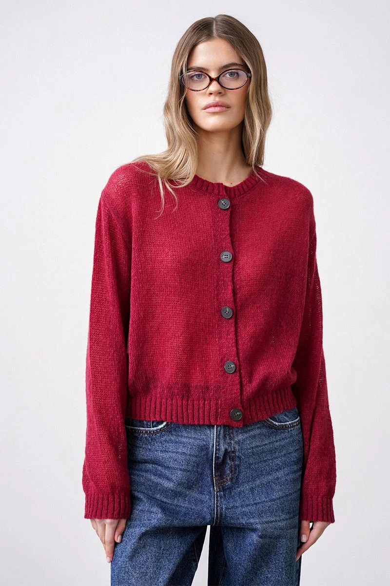 Relaxed Fit Knit Cardigan - Image 7