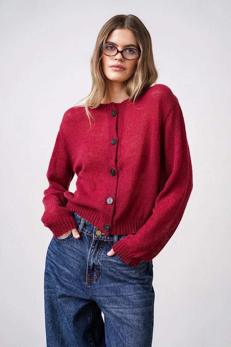 Relaxed Fit Knit Cardigan - Image 8