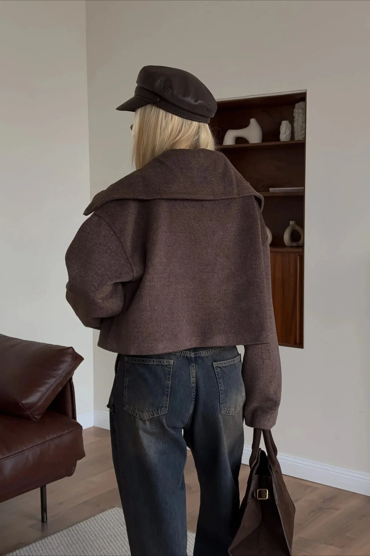 Relaxed Fit Lapel Casual Jacket - Image 4