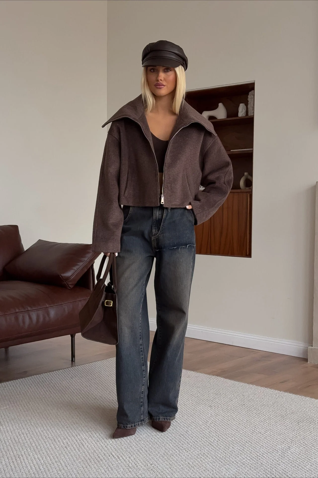 Relaxed Fit Lapel Casual Jacket - Image 6