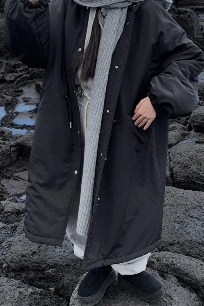Relaxed Fit Longline Puffer Jacket - Image 10