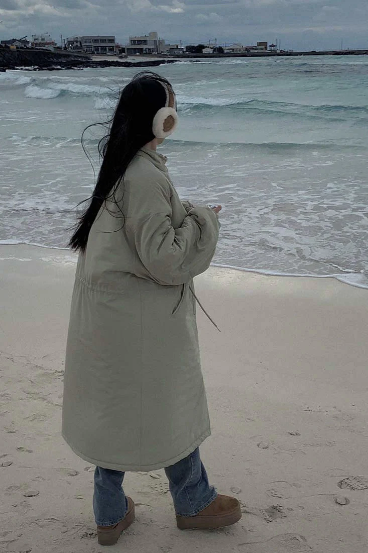 Relaxed Fit Longline Puffer Jacket - Image 6