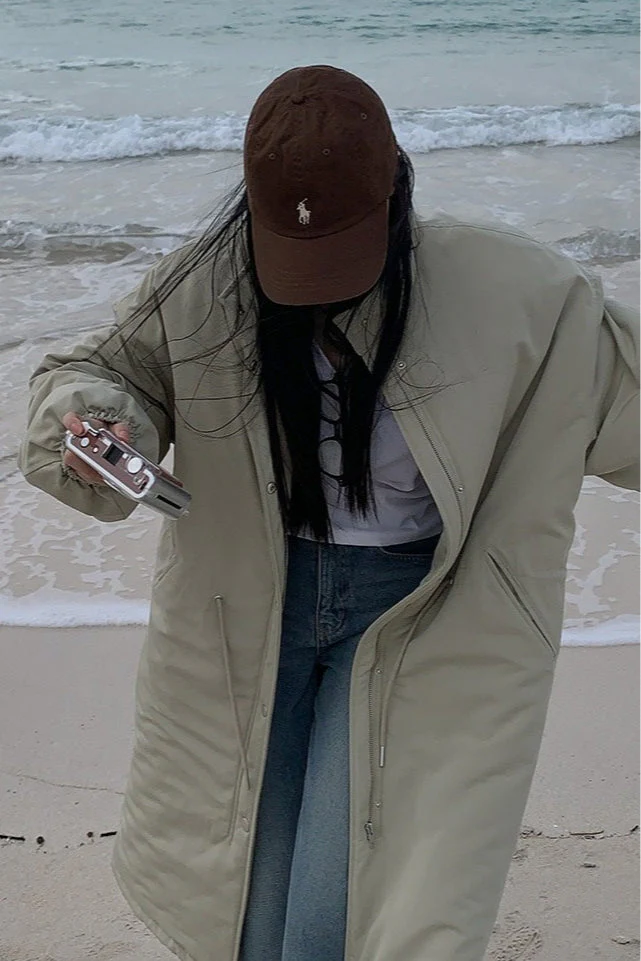 Relaxed Fit Longline Puffer Jacket - Image 7