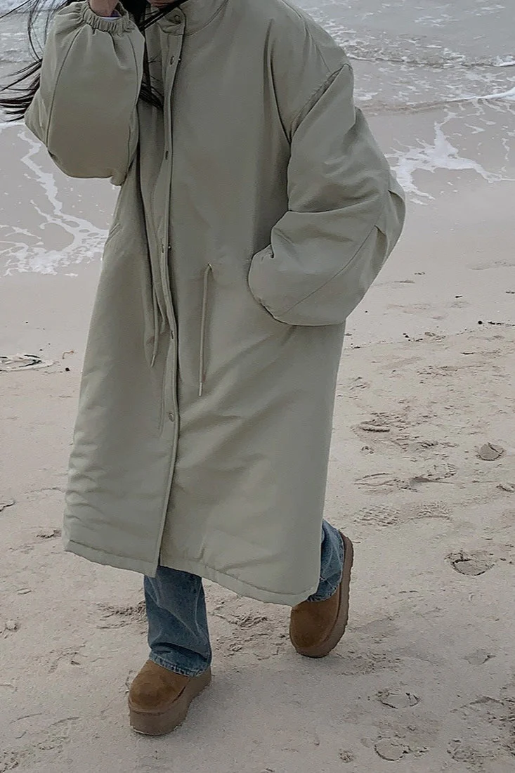 Relaxed Fit Longline Puffer Jacket - Image 9