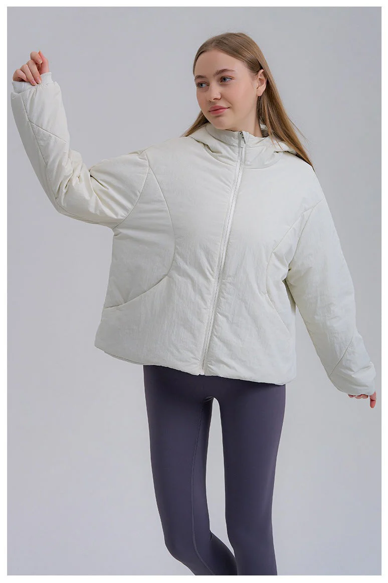 Relaxed Fit Short Puffer Jacket - Image 3