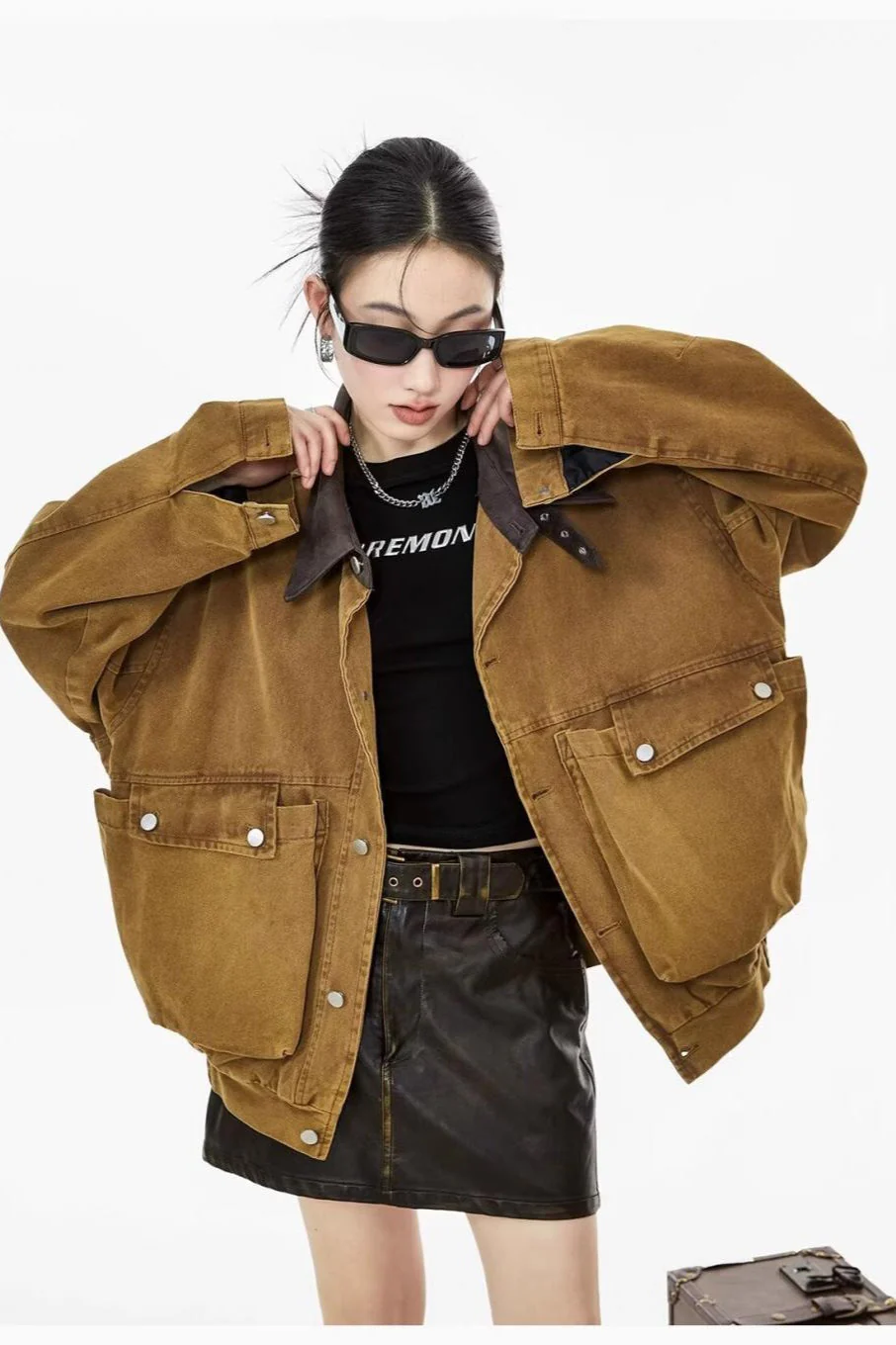 Relaxed Fit Workwear Pocket Jacket - Image 4