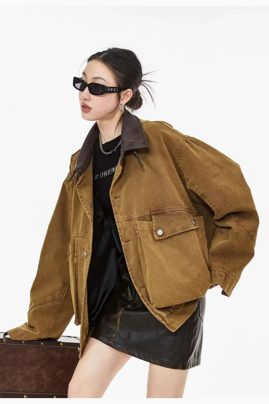 Relaxed Fit Workwear Pocket Jacket - Image 6
