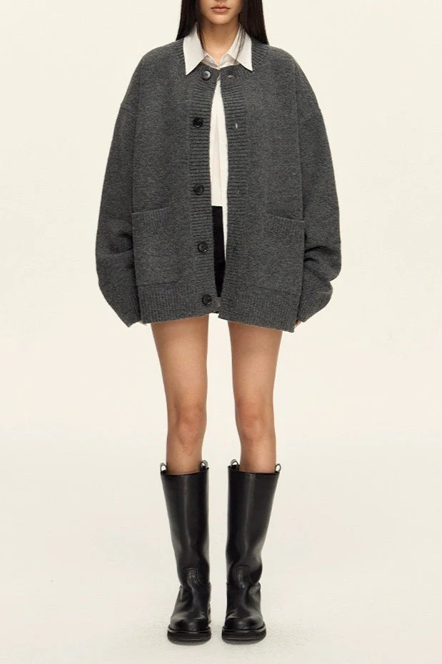 Relaxed Knit Cardigan - Image 2