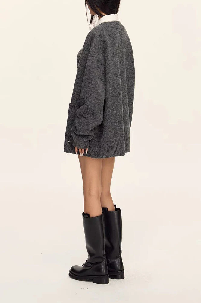 Relaxed Knit Cardigan - Image 3