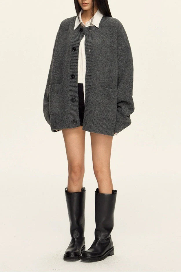 Relaxed Knit Cardigan - Image 4