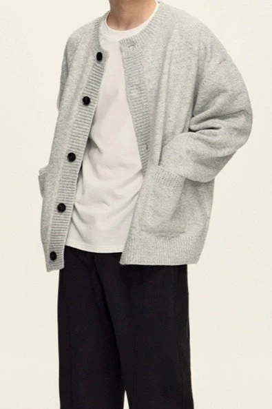 Relaxed Knit Cardigan - Image 8