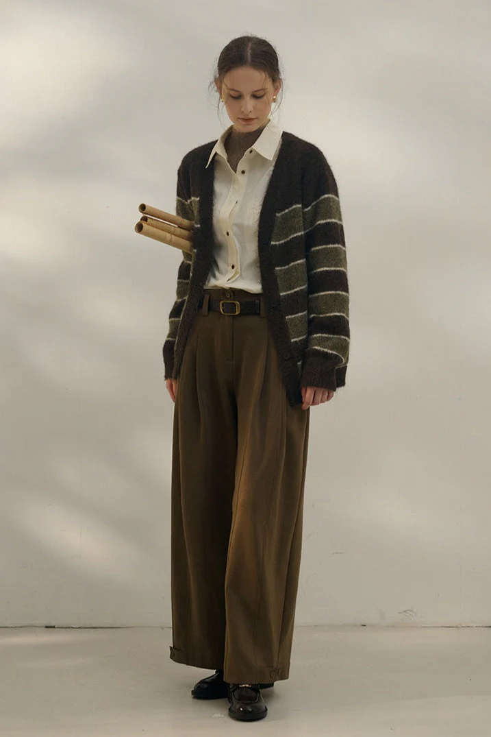 Relaxed Stripe Knit Cardigan - Image 11