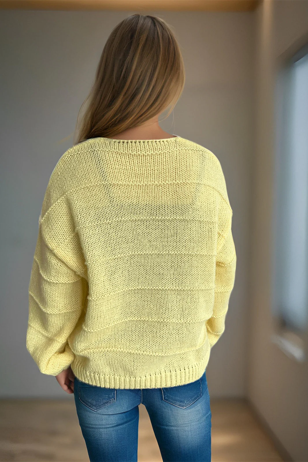 Relaxed V-Neck Cardigan - Image 11