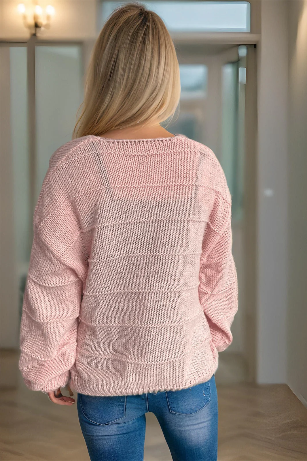 Relaxed V-Neck Cardigan - Image 5