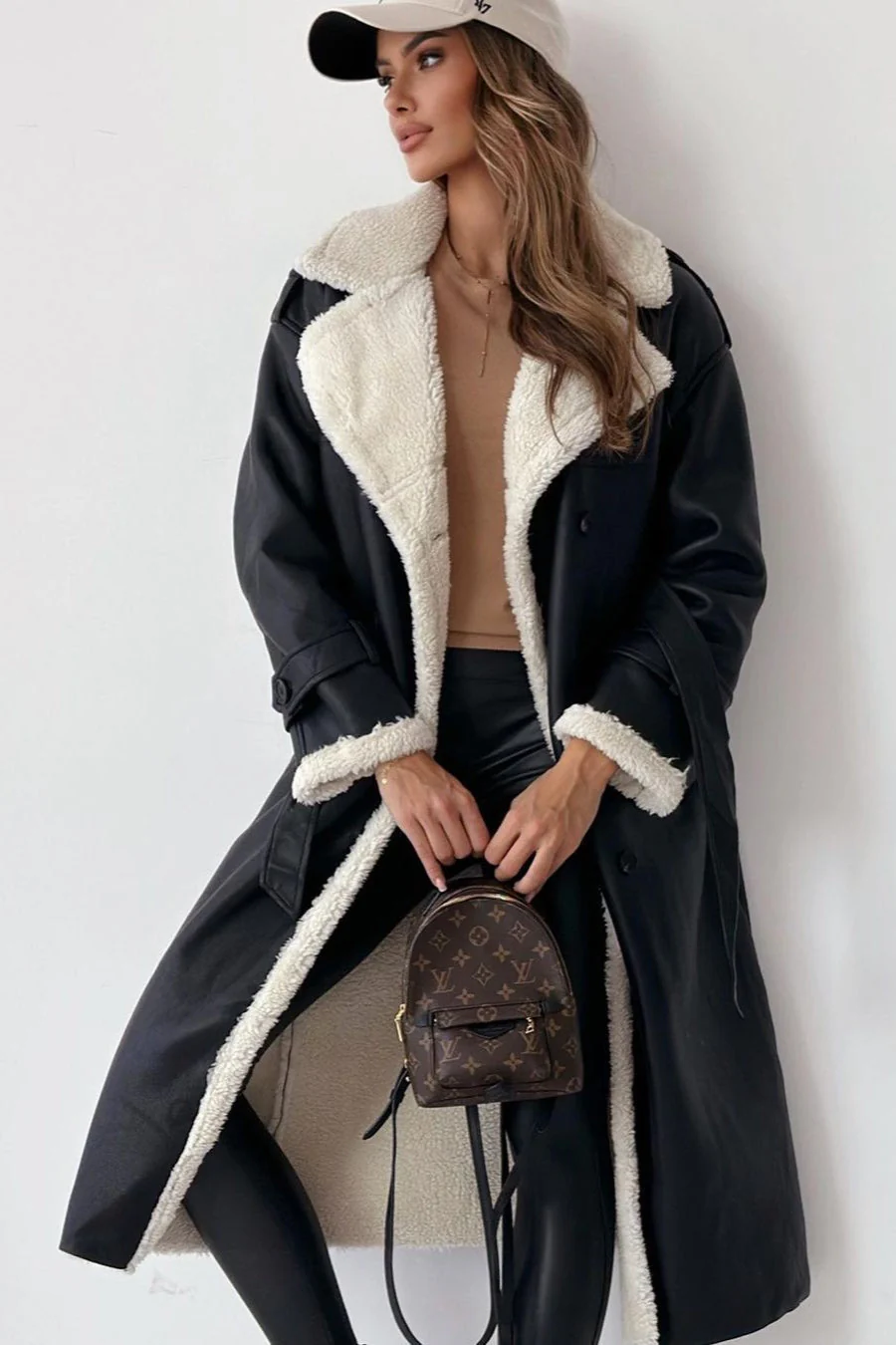 Reversible Fleece Stand Collar Coat - Image 3