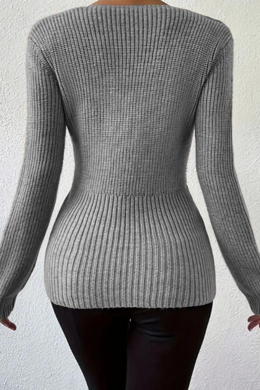 Ribbed Slim Fit Pullover Sweater - Image 15