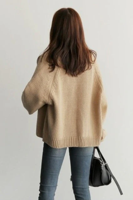 ropped Relaxed Cardigan - Image 5