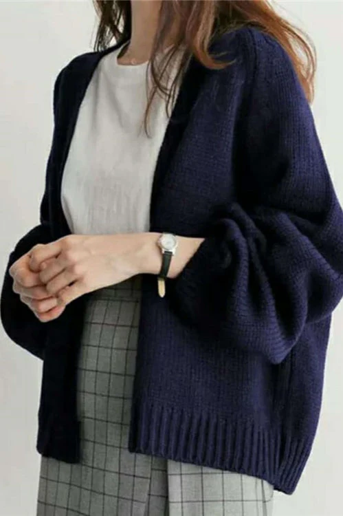 ropped Relaxed Cardigan - Image 6