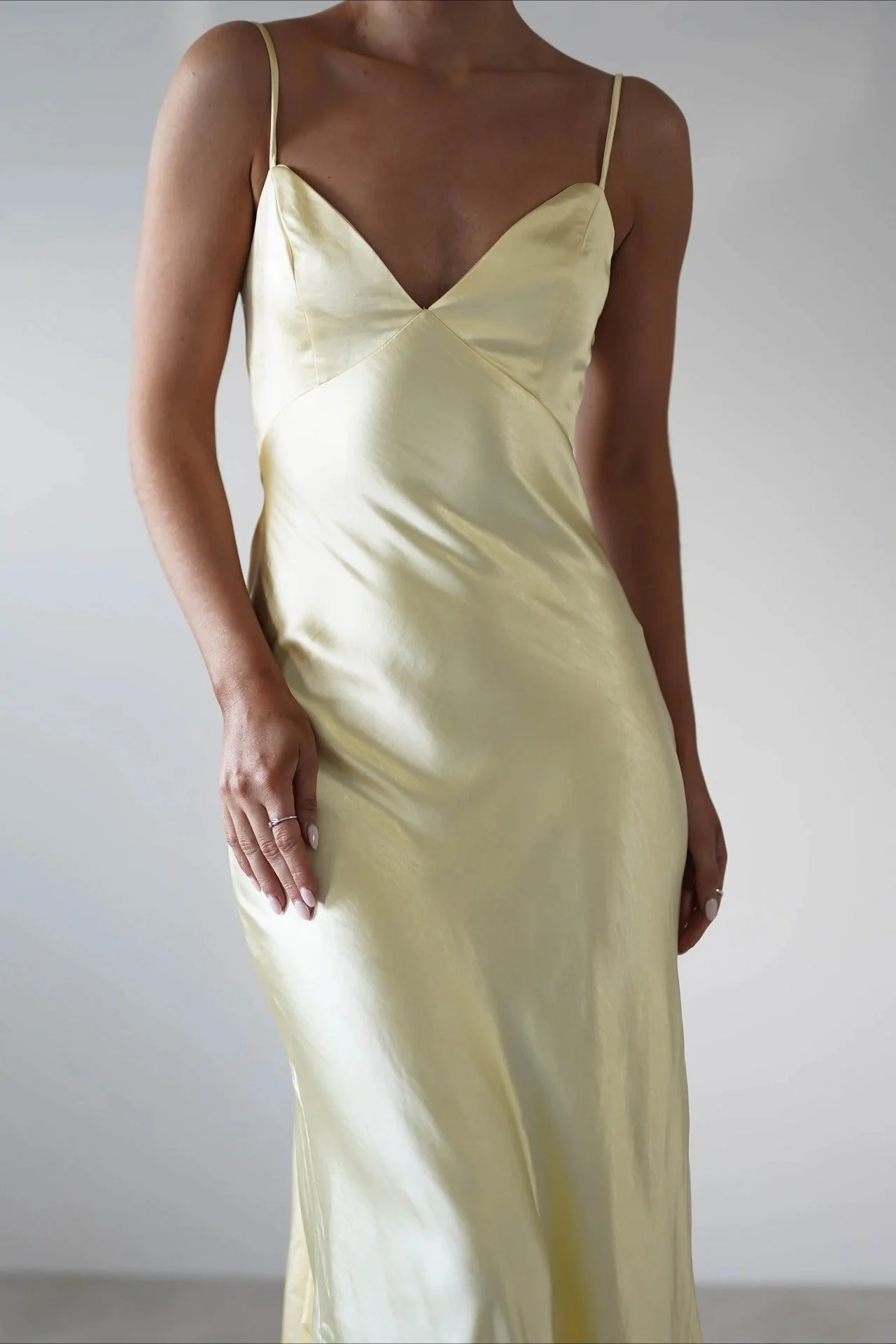 Satin Backless Tie Party Dress - Image 11