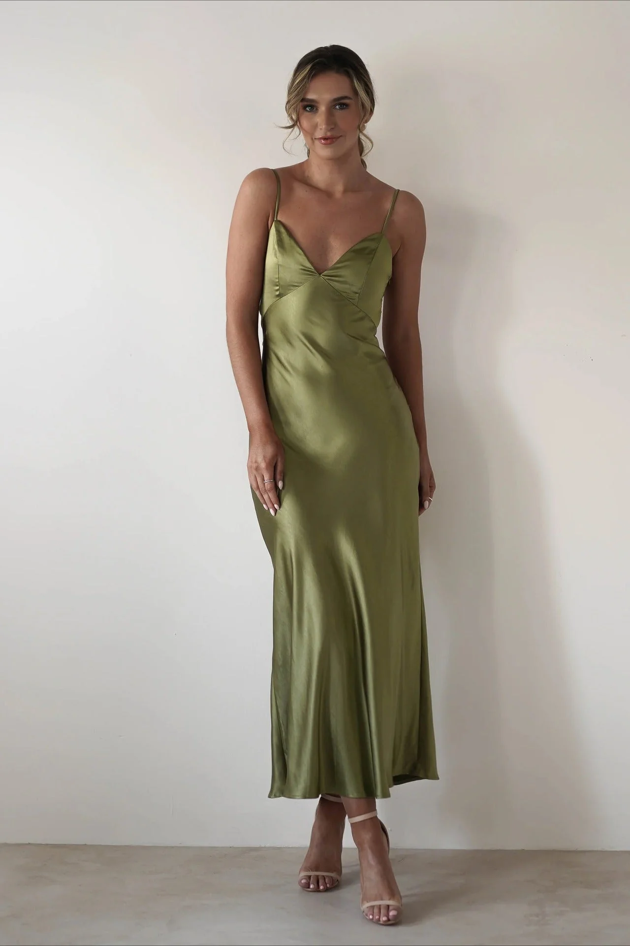 Satin Backless Tie Party Dress - Image 12