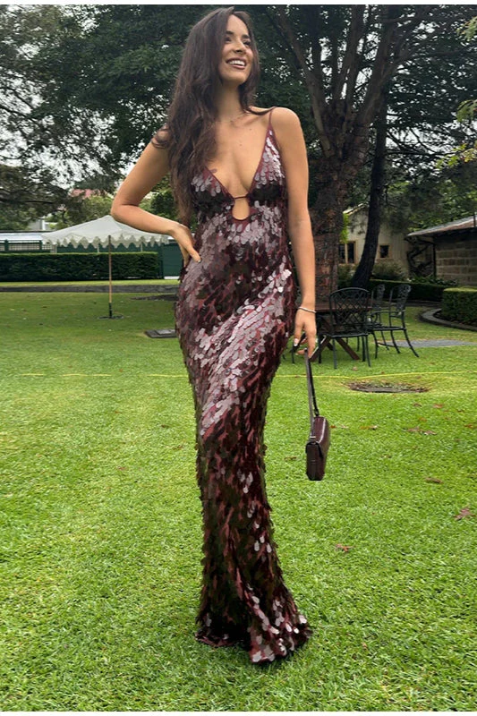 Sequin Hollow Out Boho Dress - Image 10