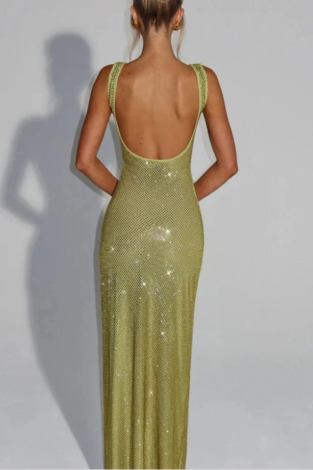 Sequin Rhinestone Bodycon Party Dress - Image 15