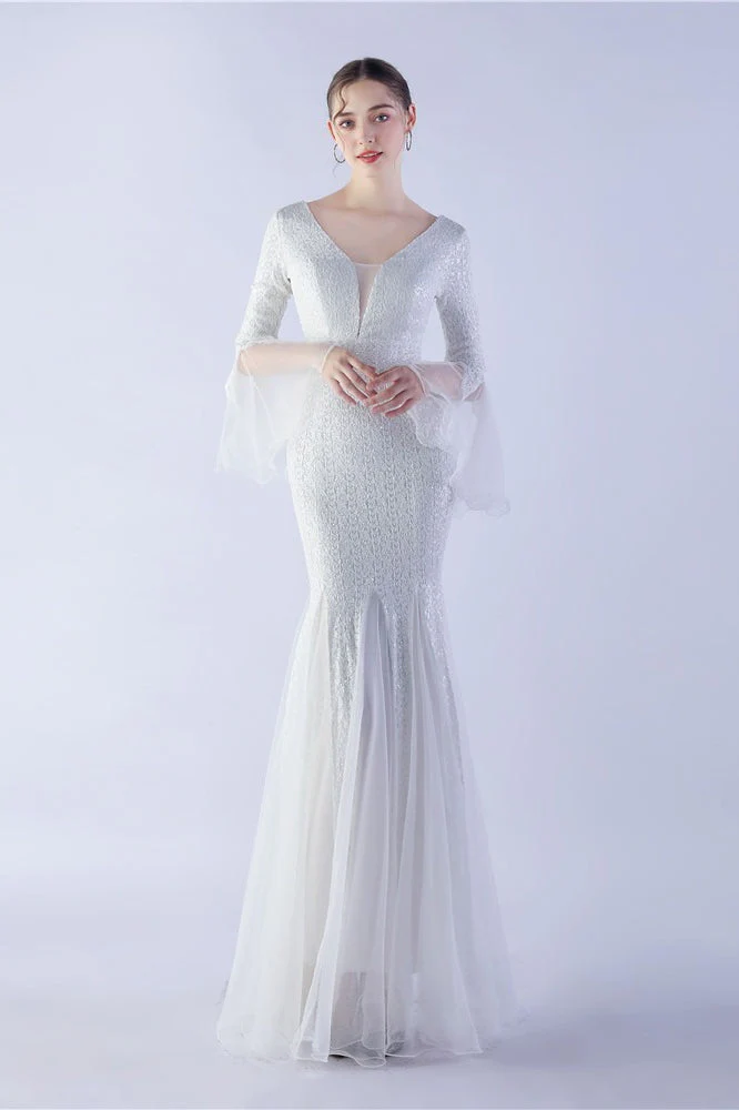 Sequin Ruffled Mesh Party Dress - Image 13
