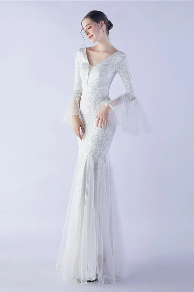 Sequin Ruffled Mesh Party Dress - Image 14