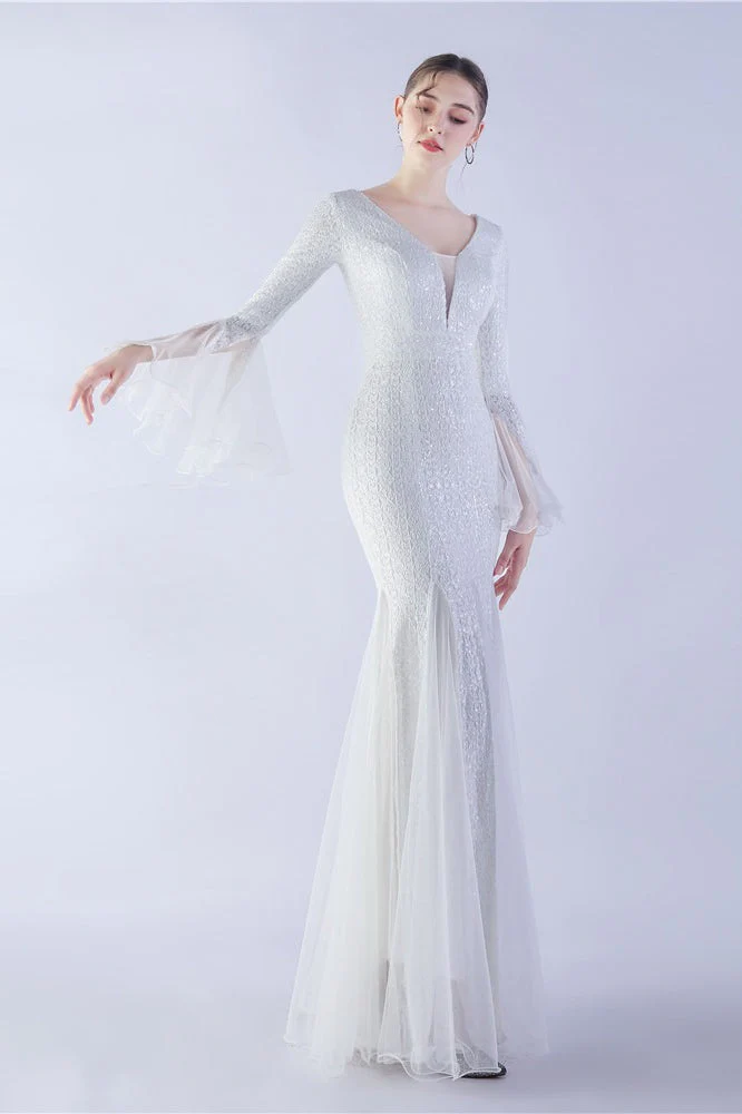 Sequin Ruffled Mesh Party Dress - Image 15